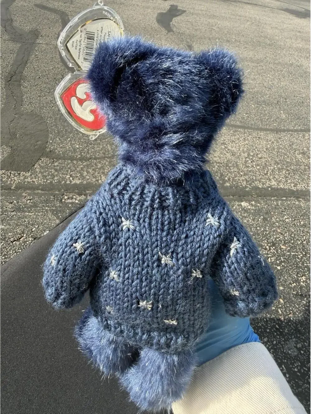 Ty Attic Treasures Collection Orion Blue Bear‎ Plush With Sweater